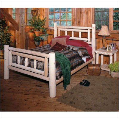 Bundle-89 Deluxe Log Bedroom Set Bed Size: King 