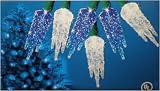 Review Everstar  / Set of 30 LED Crystallized Blue & White Icicle Christmas Lights #ES62-343