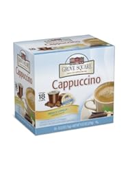 Grove Square Cappuccino, French Vanilla, 18-Count Single Serve Cup for Keurig K-Cup Brewers (Pack of 3)