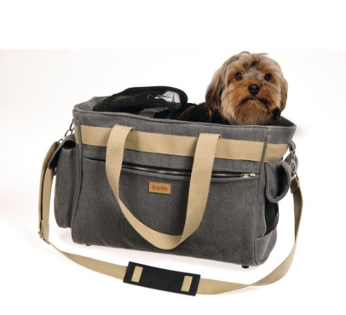 Karlie 31409 Street Bag Canvas, 40 x 17 x 29 cm, grau / beige