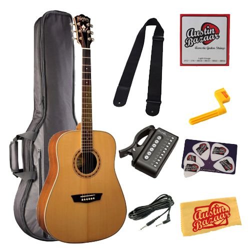 Washburn WD11SCE Dreadnought Cutaway - Natural