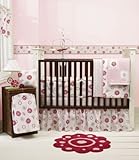 Sumersault Gillian Crib Sheet - Rose and Pink