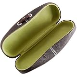 Brown Hard Protective Eye Glasses Case