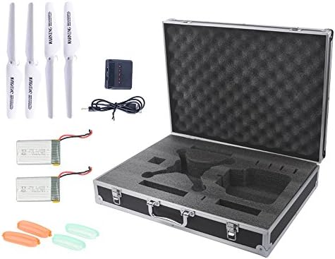 Carrying Case for Syma X5C X5 Quadcopter Drone (FREE BOUNS 1 * 4- In-1 Battery Charger + 2 * 3.7V 600mAh Battery + 4 * Propeller + 4 * LED Cover)