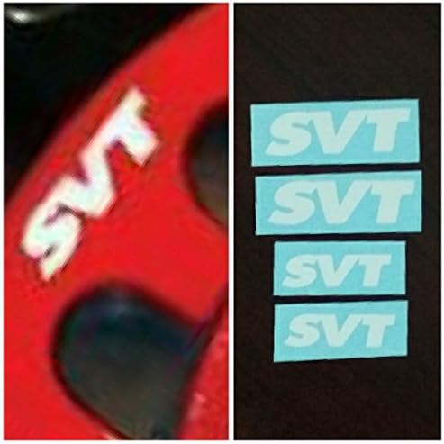 Ford SVT Brake Caliper HIGH TEMP Decal Sticker Set of 4 (White)