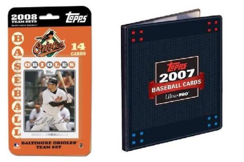 2008 Topps MLB Team Sets with Topps 3 Ring Album and 3 Topps MLB Packs - Baltimore Orioles