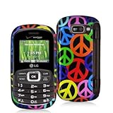 Peace Sign Design Crystal Hard Skin Case Cover for LG Octane VN530 Phone Ne ....