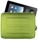 Green EVA sleeve zip carry case pouch for Apple iPad