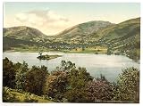GIANT Wall Sticker of: Grasmere, from Red Bank, Lake District, England wall sized poster (photochrom) photochrome measured in inches