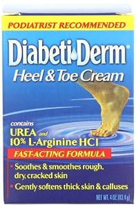 DiabetiDerm Heel & Toe Cream, 4-Ounce Jars (Pack of 2)