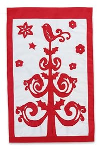 Christmas Reindeer Garden Size Applique Flag