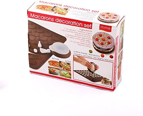 The Happy Macaron Kit, French Macarons Cake Decorating Supplies, Baking Sheet and Backing Accessories