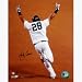 Melky Cabrera Yankees Autographed Home Run Celebration Rounding First Base 16 x 20 Photograph (