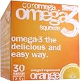 Coromega Omega-3 Supplement, Orange Flavor, Squeeze Packets, 30-Count Box