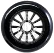 YAK Scooter Wheel Black-Black 100mm