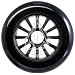 YAK Scooter Wheel Black-Black 100mm