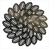 Season Leaf Shallow Bowl Color: White