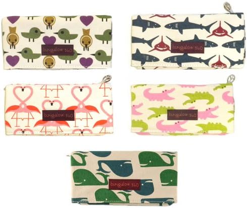 Bungalow360 Women's Canvas Velcro Clutch Wallet