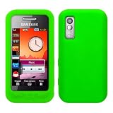 Grün Silikon Hülle Schutzhülle Tasche Case für Samsung Star S5230