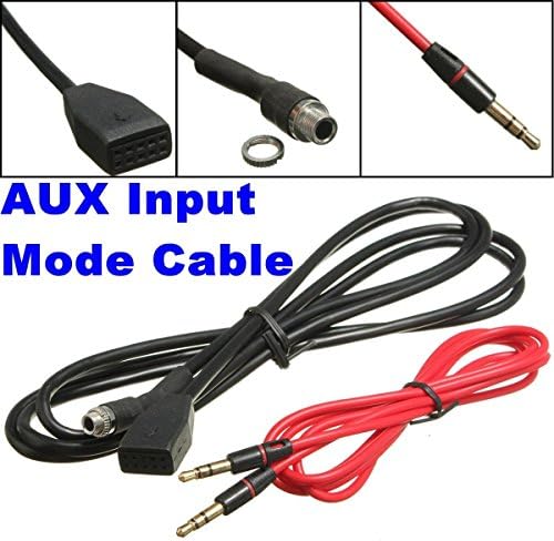 Car Audio AUX 3.5mm In Input Interface Adapter Music Cable For BMW E46 98-06 MP3