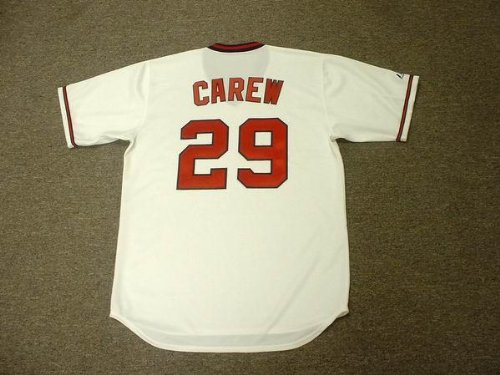 ROD CAREW California Angels 1982 Majestic Cooperstown Throwback Baseball Jersey