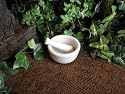 Mortar and Pestle: Small White (2")