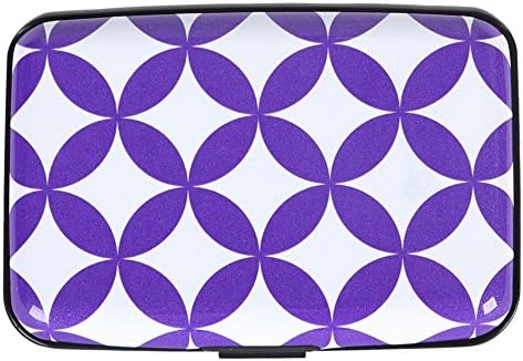 Aluminum Wallet Blocking Credit Card Holder- Prevent Electronic Scan Theft - Cool Slim Design for Men &amp; Women Four Leaf Clover