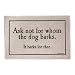 For Whom The Dog Barks Doormat