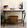 Alfresco Home Compass Outdoor Small Hex Sideboard Table - 39 Inch