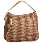 SONDRA ROBERTS NEW YORK Chevron Woven Hobo