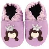 Robeez Soft Sole Princess Lavender Leather Slip-on