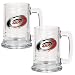 Carolina Hurricanes NHL 2pc 15oz Glass Tankard Set- Primary Logo by Great American Products
