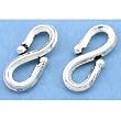 Sterling Silver S-Hook Clasps Beading 16mm Approx 2