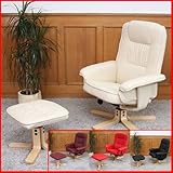 Relaxsessel Fernsehsessel Sessel mit Hocker M56 Kunstleder