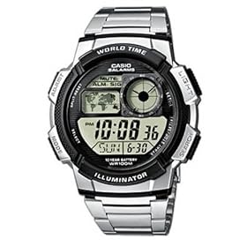 Casio Men's Digital Watch AE100WD-1A With World Time