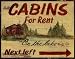 Cabin Rentals by Grace Pullen . Art PRINT Poster 14.00 X 11.00