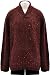 Joseph Abboud Merlot Red Ribbed Fold Down Collar Long Sleeve Knit Sweater XX-Large