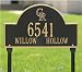 Colorado Rockies Black and Gold Personalized Address Lawn Plaque