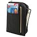 Vine Branch Men's Leather Wallet Slim Front Pocket Credit Card Holder Card Case Half Zip Around