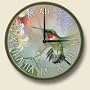 Hummingbird bird WALL CLOCK art KITCHEN bar decor