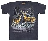 The Mountain 2 Deer In Fallen Branches Snow Mens Tee T-shirt