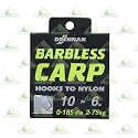 Barbless Carp Hooks to Nylon Strong - Extra Strong