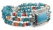 Sterling Silver Turquoise Concha Cuff Bracelet