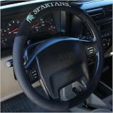 Michigan State Spartans Black Steering Wheel Cover