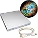 HQRP External USB 2.0 Slim DVD / CD-RW Drive (White) for MSI Wind X320 / X340 / X400 / X600 Netbook / Subnotebook plus HQRP Mousepad