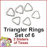 Split Triangle Camera Strap Rings Pkg/6