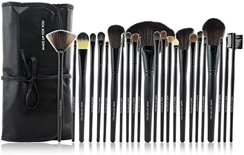 24pcs Professional Wool Cosmetic Makeup Brush Set Kit Brushes&tools Make Up Case