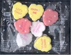 Assorted Fluted Wedding Hearts [100/1oz. Packets]