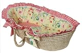 Hoohobbers Designer Baby Moses Basket Flirty Flowers