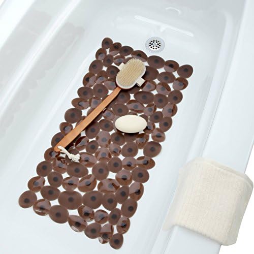 Stepping Stones Bath Mat - Chocolate